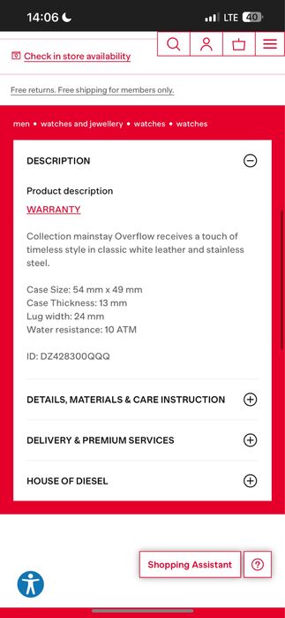 DIESEL Ceas Bărbați