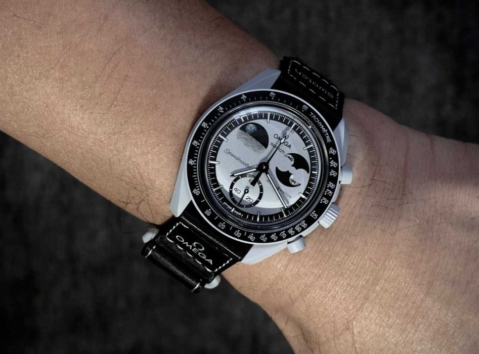 Ceas SWATCH X OMEGA MISSION To The Moon EARTHPHASE Nou 2025 Superb !!!