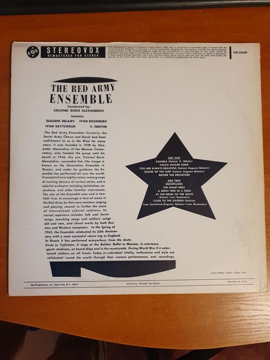 Vinyl The Red Army Ensemble-USA- in stare f.buna