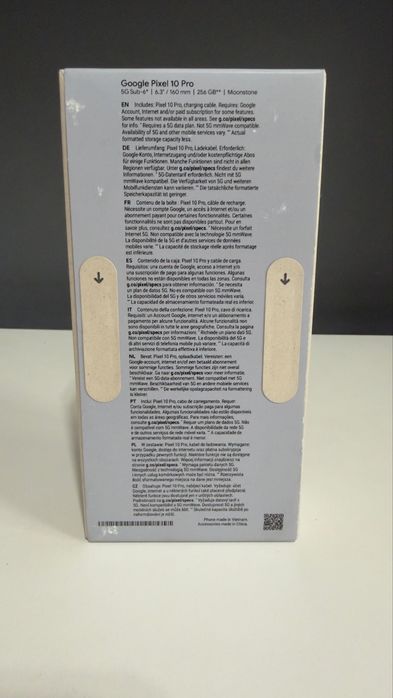 Неразпечатан!! Google Pixel 10 pro 256gb MOONSTONE