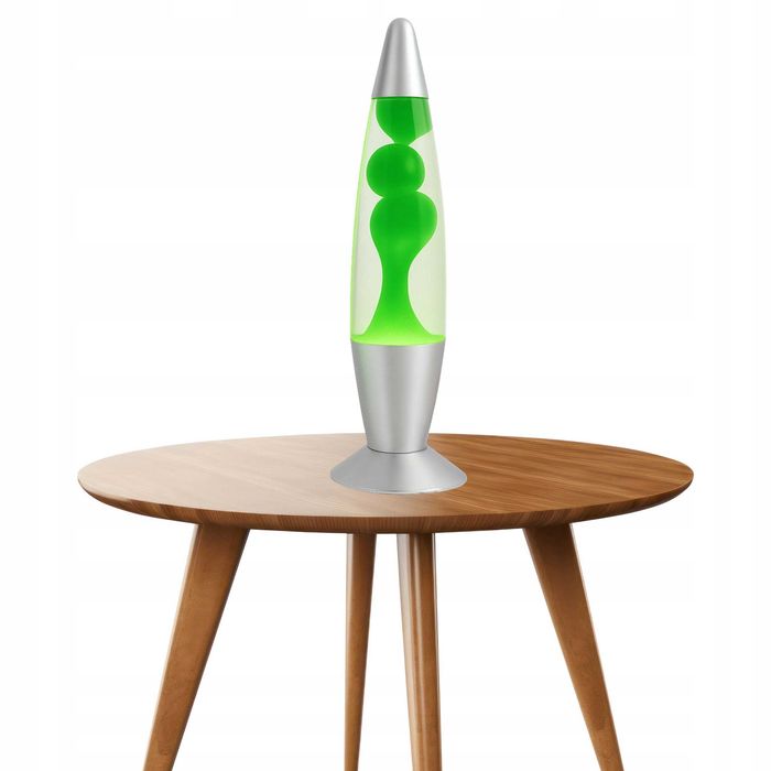 Lampa decorativa cu lava, verde, 34 cm
