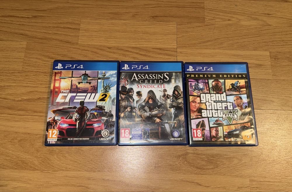 Jocuri PS4 GTA 5 The Crew 2 Assasin Creed Syndicate