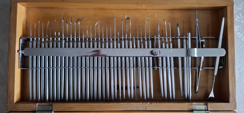 Set chirurgical oftalmologic/oftalmoscop/otoscop/set acupunctura