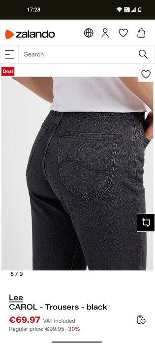 Черные джинсы Lee