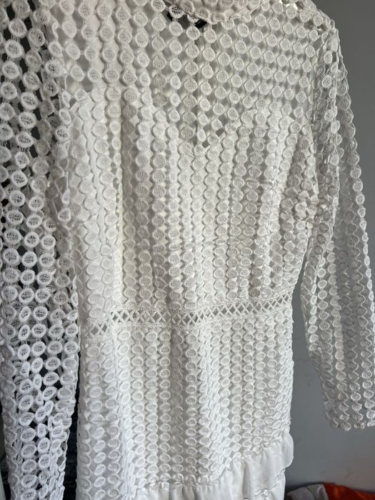 Дамска бяла рокля