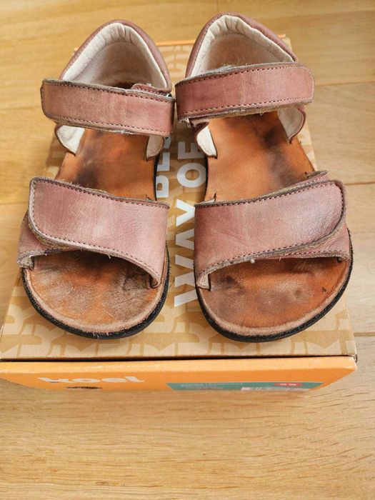 Боси детски сандали Koel Barefoot Amelia Old pink /номер 29/