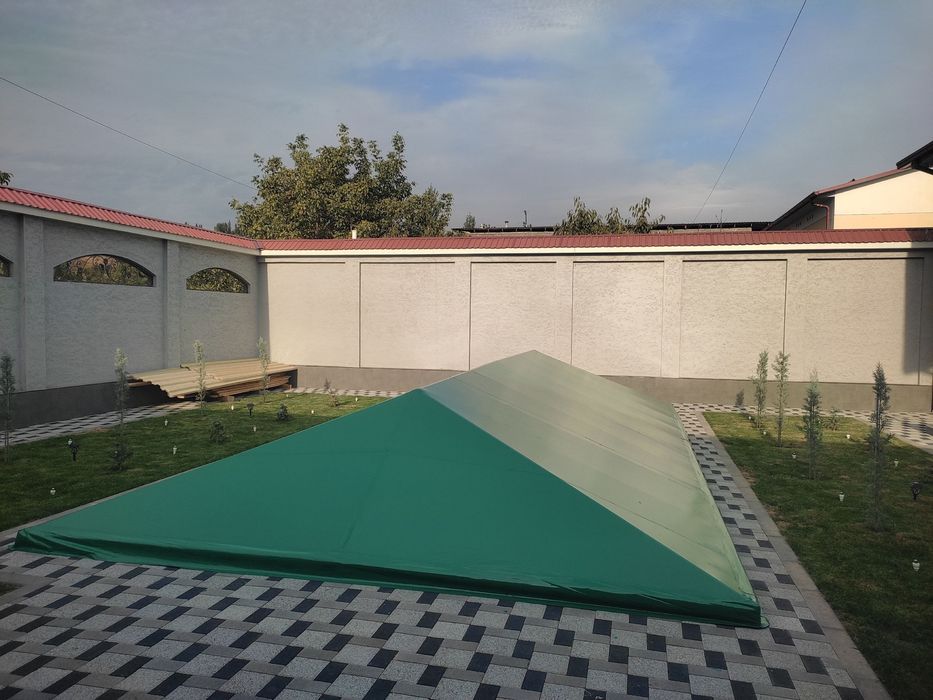 Tent, banner, brezent