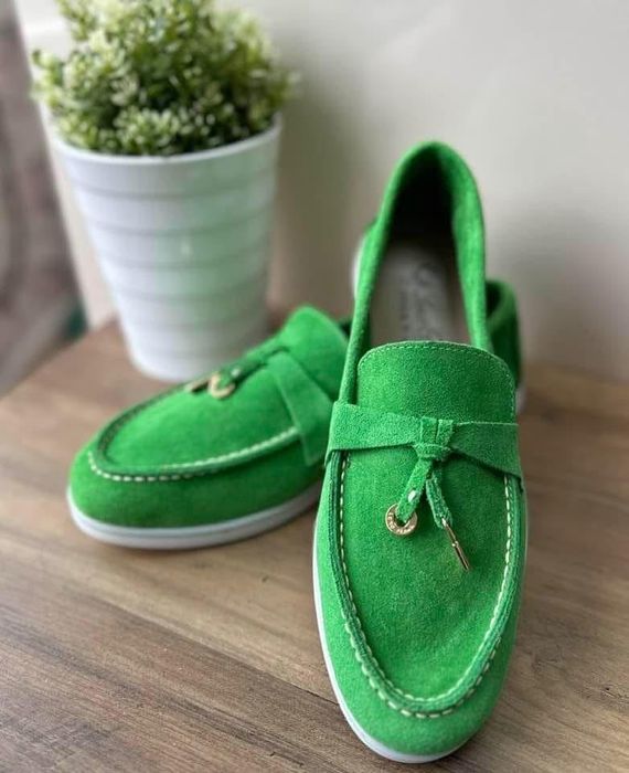 Мокасини Loro естествена кожа