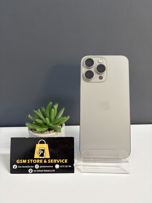Iphone 15 Pro Max 256Gb Natural Titanium 2 Ani Garantie Gsm Store&Service