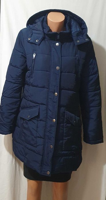 Geaca matlasata  bleumarin