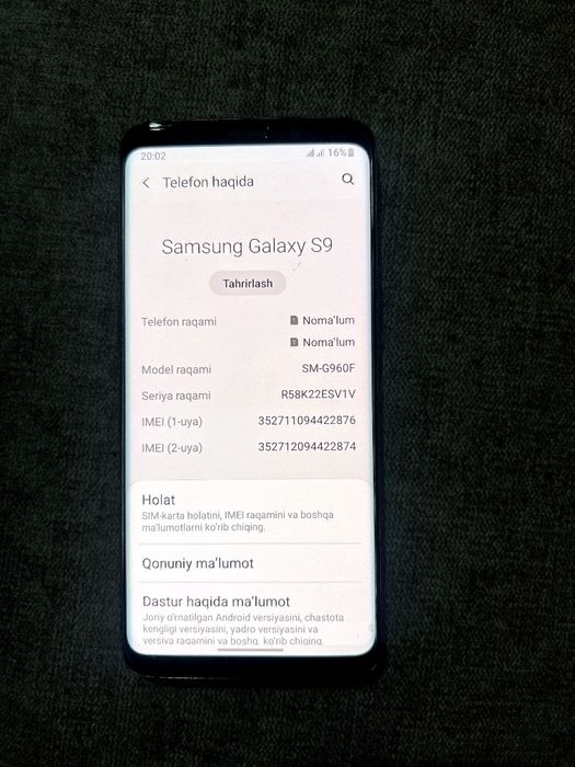 Samsung s9 4/64 100$