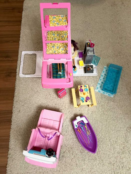 Barbie Dreamcamper Rulotă Vehicul pentru Păpuși