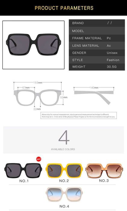 Очки унисекс стильные