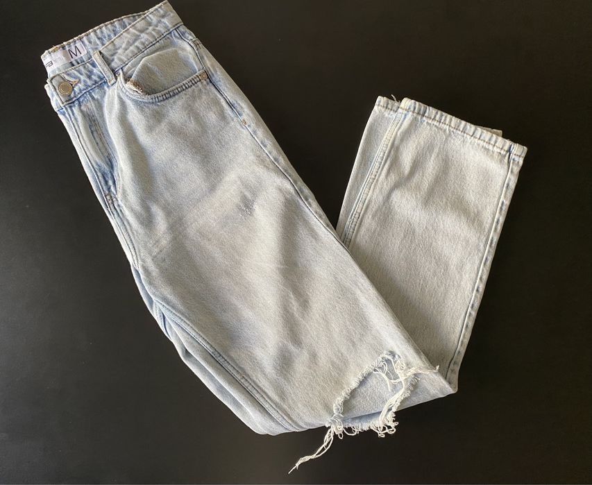 Дамски светлосини дънки