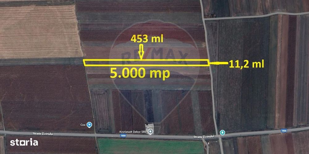 Teren Extravilan 5.000 mp Tarlungeni / Strada Zizinului