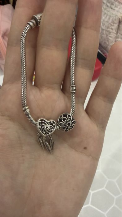 Pandora браслет с шармиками оригинал