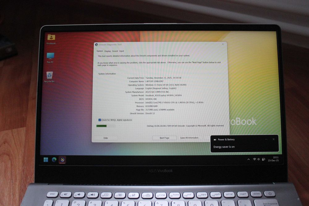 Ultrabook Asus vivobook X430Fa i7-8565U/8GB/256Nvme/Win11