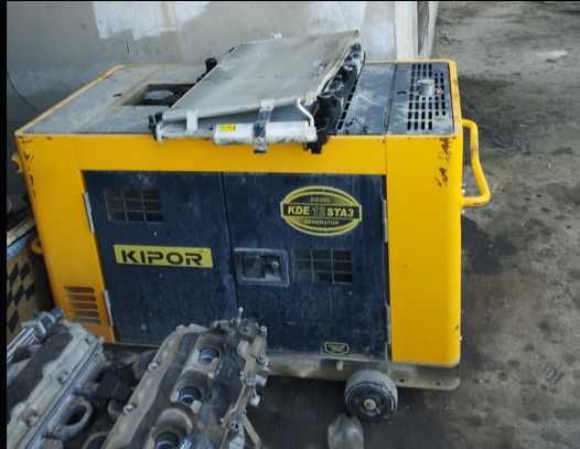 Kipor kde12sta3 dizel generatori, движок, dizel, 3 faza,