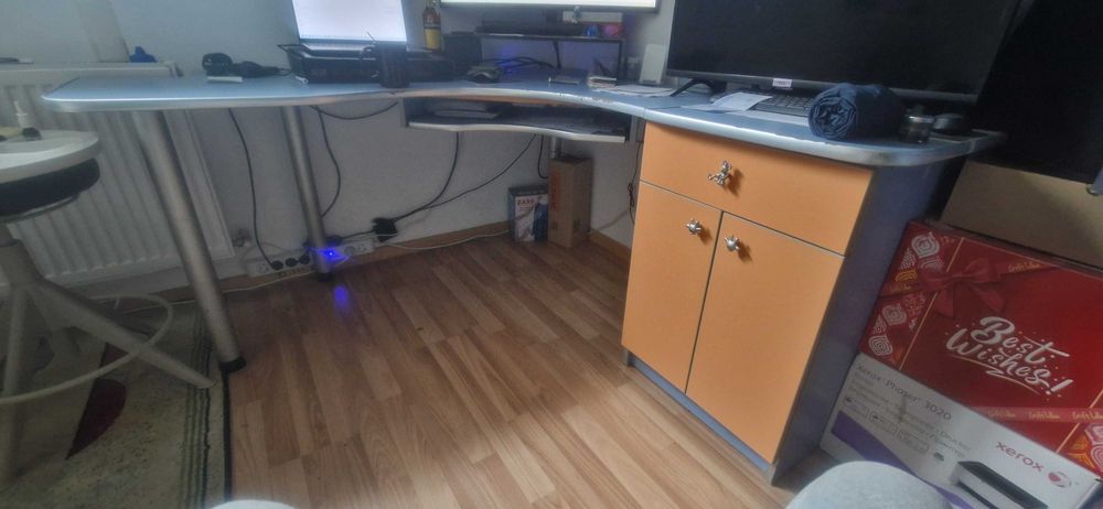 Birou L pe colt, cu sertare 160x160x60x76