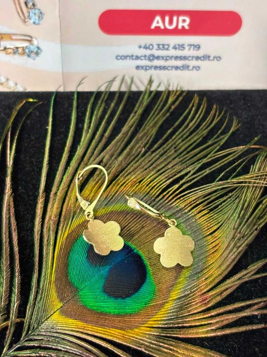 Cercei aur 14k 1.90g (B.61553.3-Tatarasi) Garantie 2 ani-850 lei