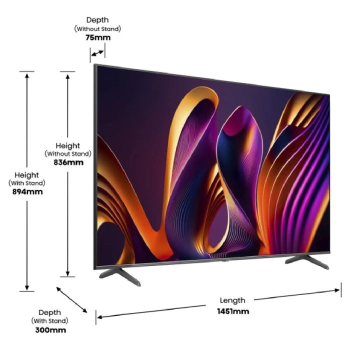Нов 65" QLED телевизир Hisense - 65E7NQ,SMART, 4K,