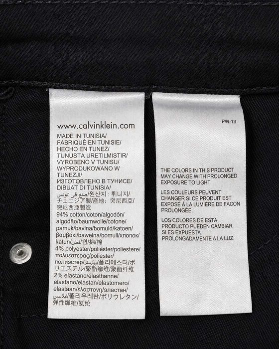 Blugi Calvin Klein Jeans negri, croială slim-straight, bumbac stretch – Mărimea XS