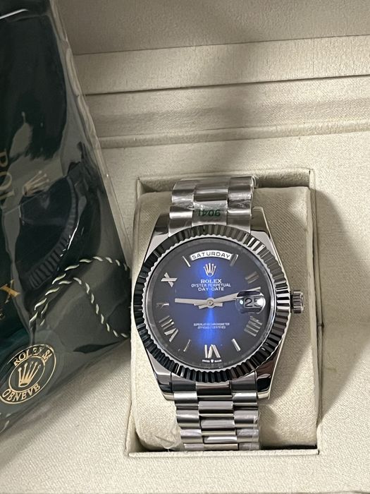 Rolex Day-Date albastru