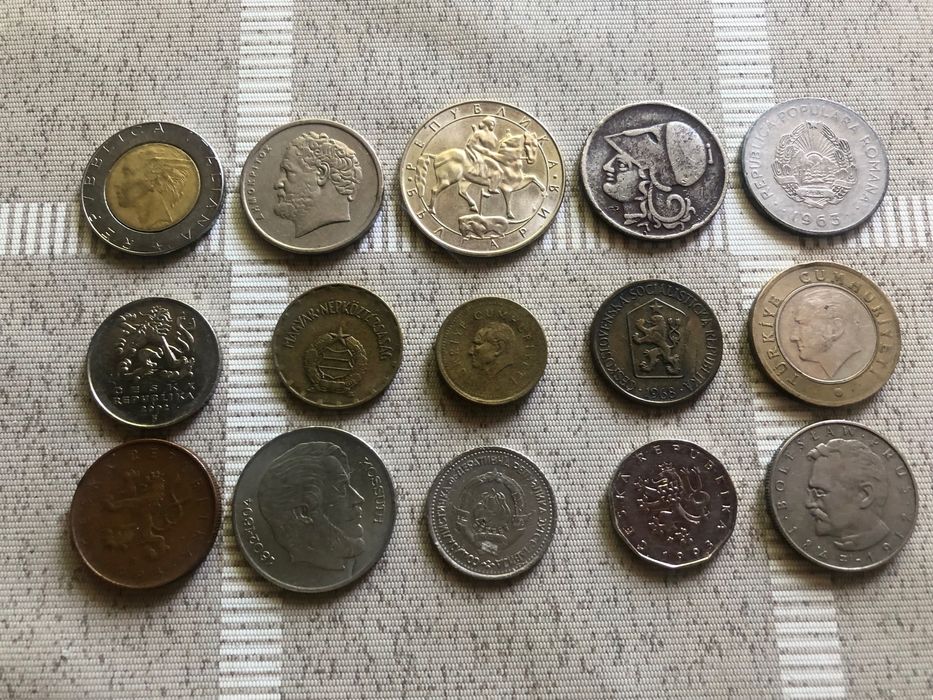 Лот от 15 европейски монети