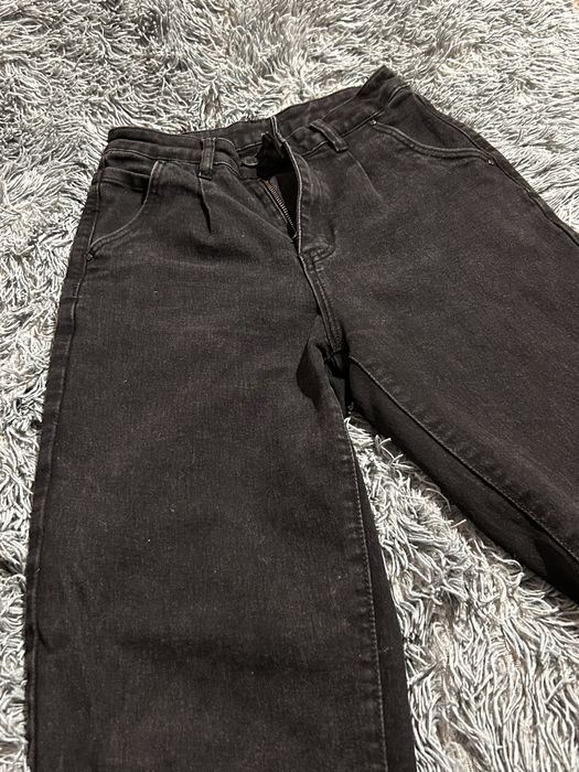 Чёрный графит джинсы б/у