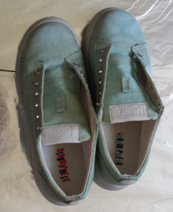 Tenisi dama Twins, Camper, Material textil, Albastru deschis, 37 EU