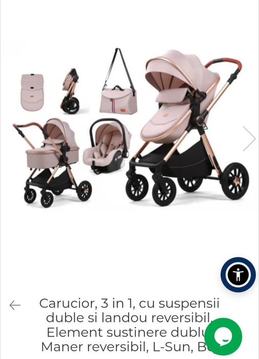 Vând scoica și căruț 3 in 1