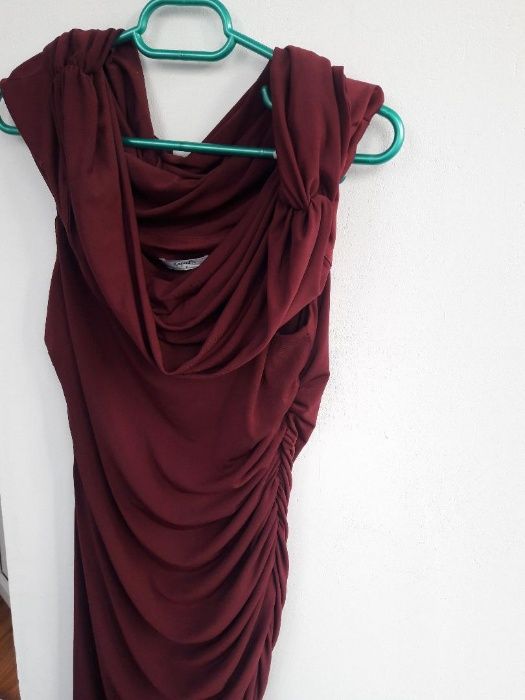 Rochie lungă de ocazie vișiniu/grena