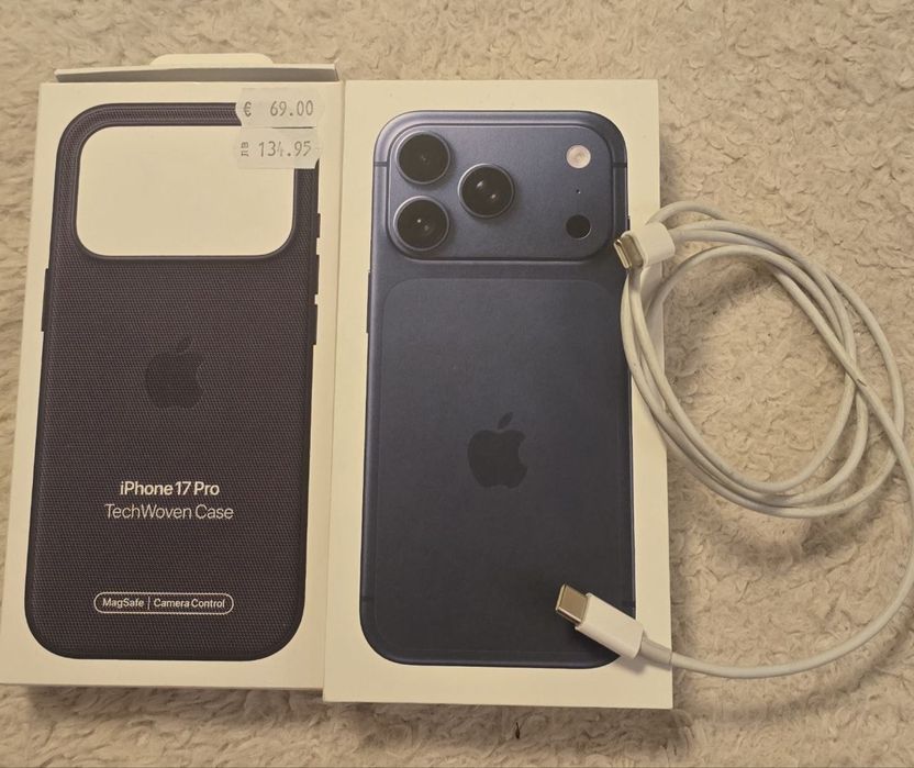 Iphone 17 pro 256gb 18 месеца остатъчна гаранция, 100% батерия