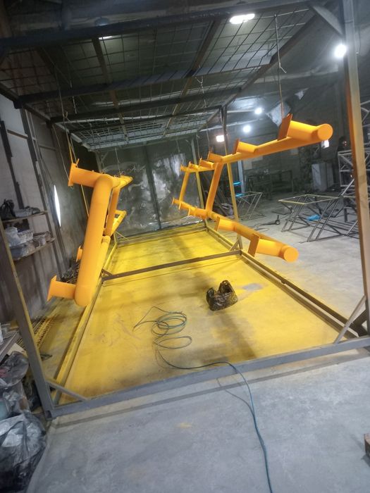 Порошковая окраска алюминия и металла — линия, печь, ровное покрытие