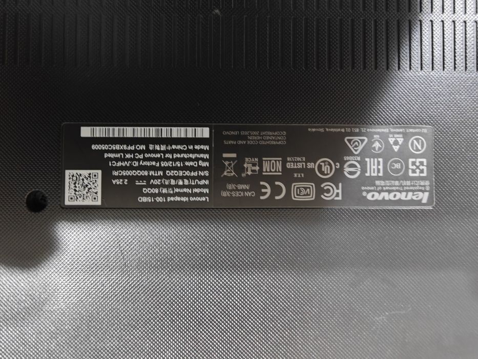 Laptop Lenovo Intel core  i3 gen 5, 8GB RAM