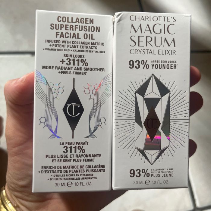 Charlotte tilbury magic serum + collagen oil за лице