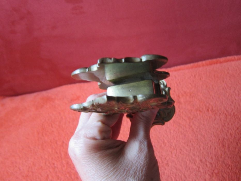 cadou rar bronz masiv Holder Depose Cigarette Match Holder Franta 1940