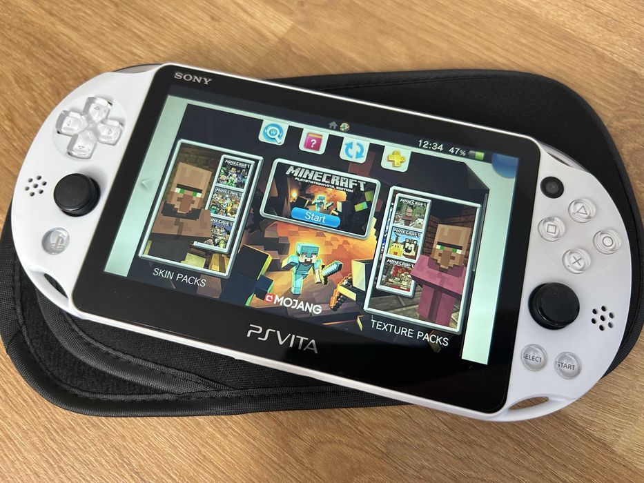 Consolă PS Vita Slim alba modată — card 128GB configurat | Japonia