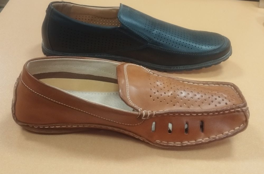 Мъжки обувки летни 1288 в бежово и синъо