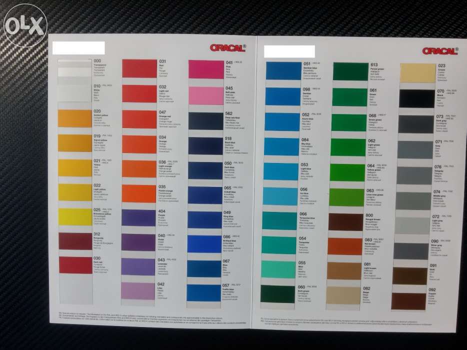 Promotie-Autocolant Oracal seria 651 in stoc. Cititi anuntul.