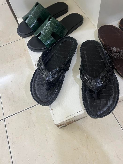 Мъжки чехли от крокодил