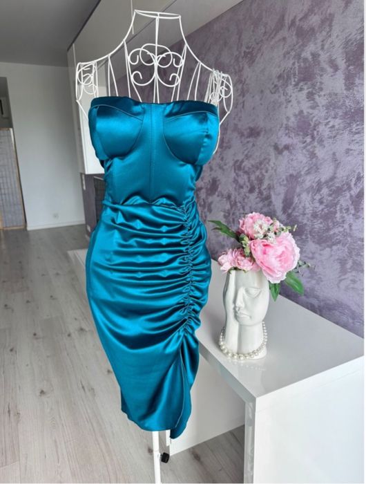 Rochie scurtă  turcoaz