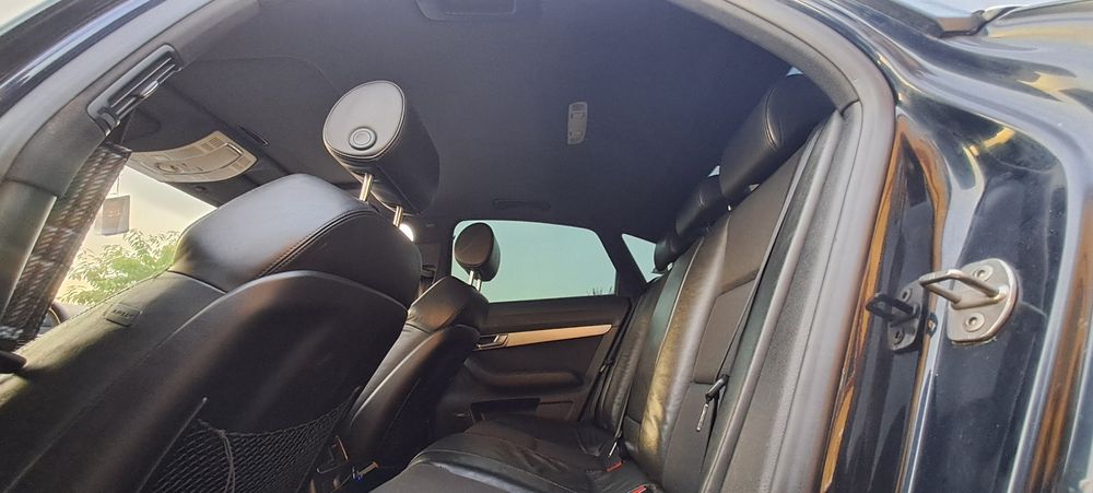 Plafon S-line negru Audi A6 C6  4F complet cu stalpi modelu cu trapa