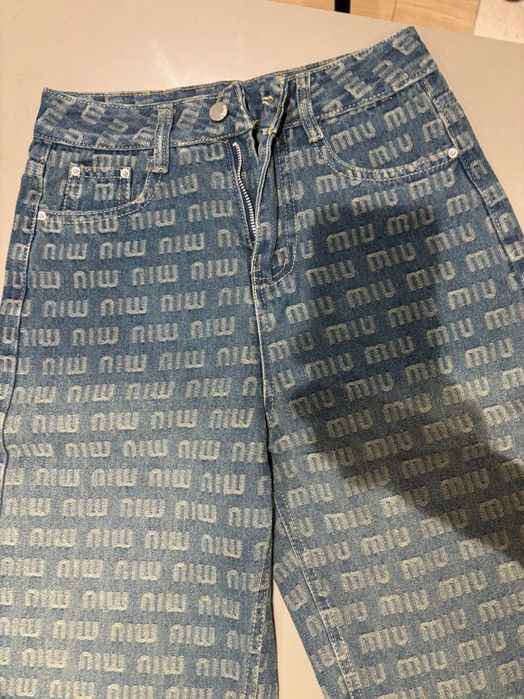 Blugi albaștri Miu Miu