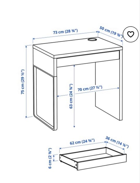 Бюро  IKEA Micke