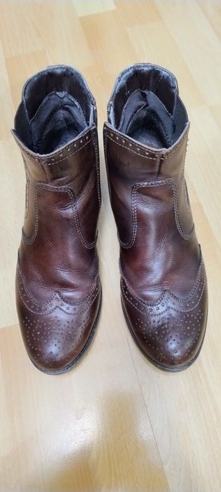Botine piele maro Benvenutti mărimea 38