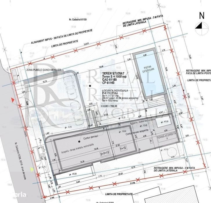 Teren intravilan cu proiect de casă și piscină – zonă exclusivistă Săl