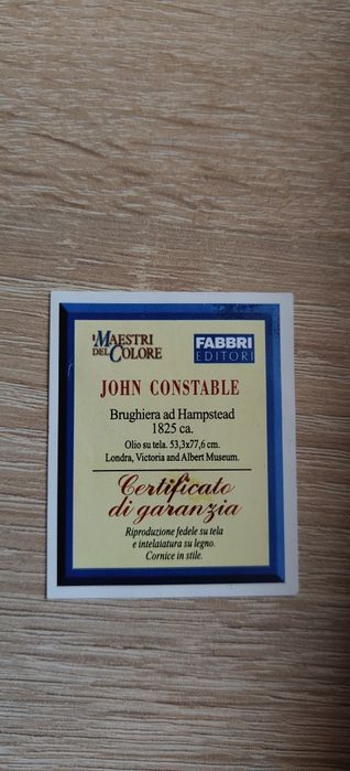 Tablou "Hampstead Heath" după John Constable – Peisaj clasic ramă aur