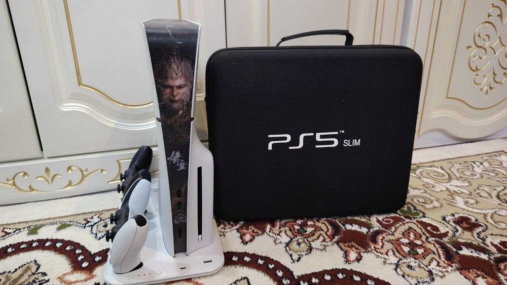 Playstation 5 slim дисковод  2 джойстик док станция взлом версия 10.01