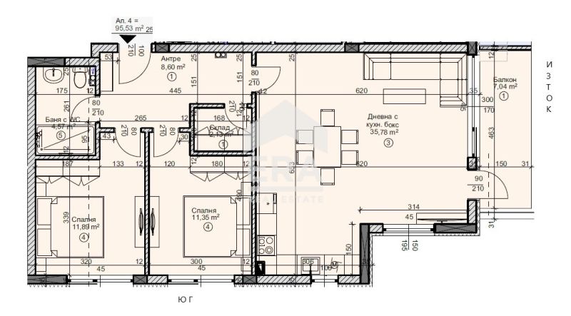 Продава се Тристаен апартамент в Варна, Галата - 109 кв.м за 1583 €/кв.м - Снимка #4